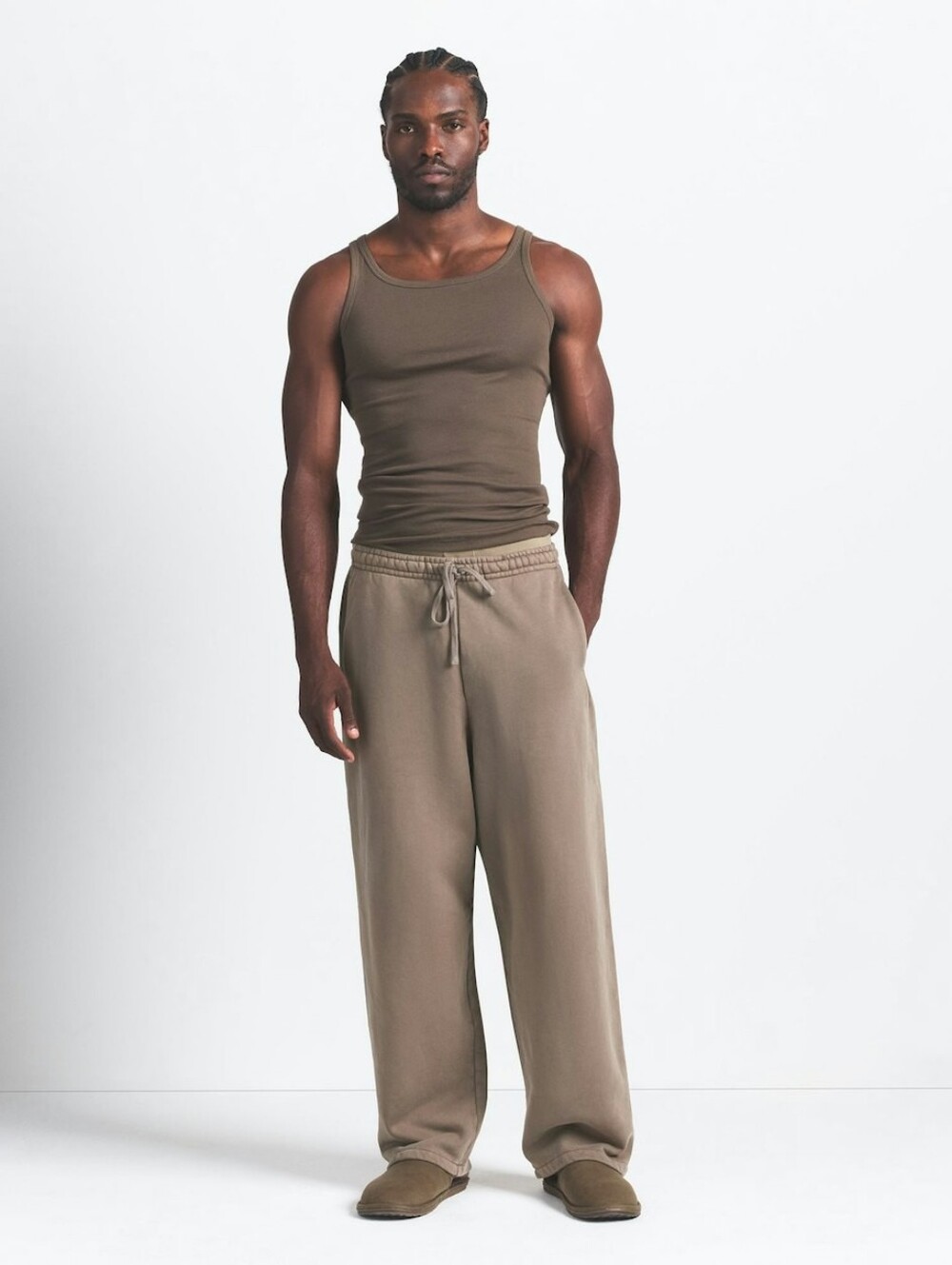 Skims Heavy Fleece Straight Leg Pants